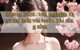 123win 2026 trải nghiệm thực chỉ mất vài bước khi sáng sớm