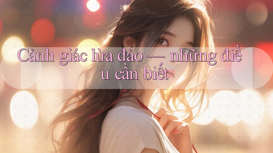 Cảnh giác lừa đảo — những điều cần biết