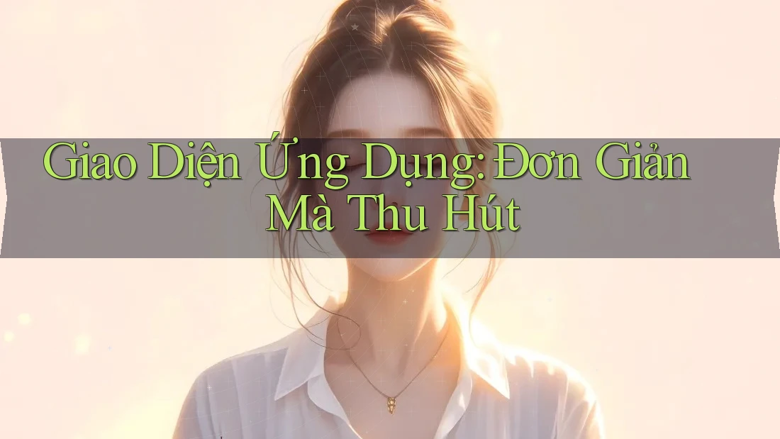 Giao Diện Ứng Dụng: Đơn Giản Mà Thu Hút Giao Diện Ứng Dụng: Đơn Giản Mà Thu Hút