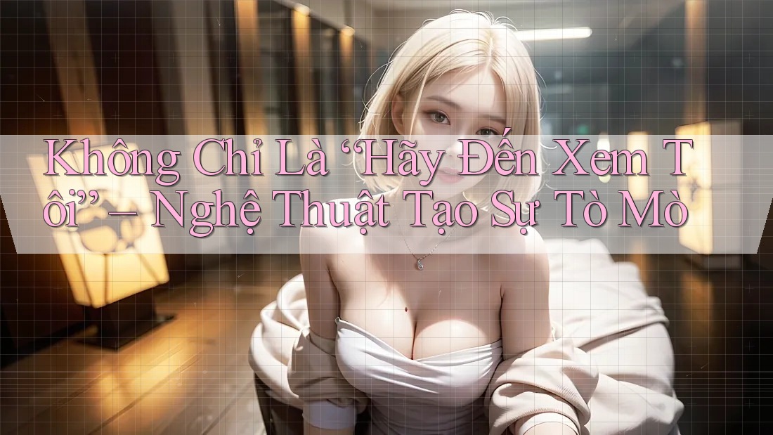 Không Chỉ Là “Hãy Đến Xem Tôi” – Nghệ Thuật Tạo Sự Tò Mò Không Chỉ Là “Hãy Đến Xem Tôi” – Nghệ Thuật Tạo Sự Tò Mò