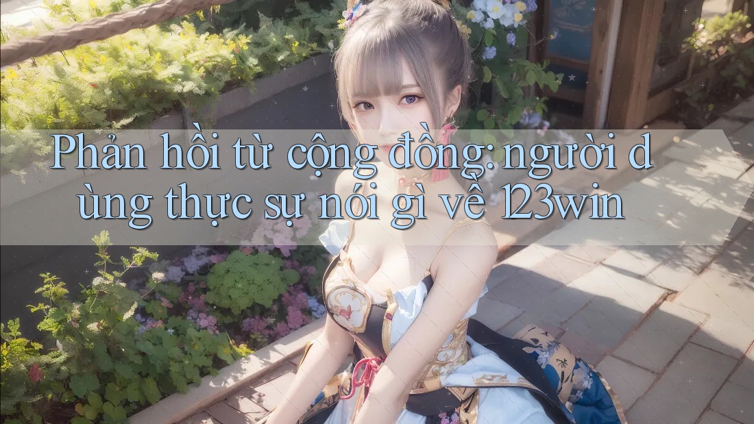 Phản hồi từ cộng đồng: người dùng thực sự nói gì về 123win Phản hồi từ cộng đồng: người dùng thực sự nói gì về 123win