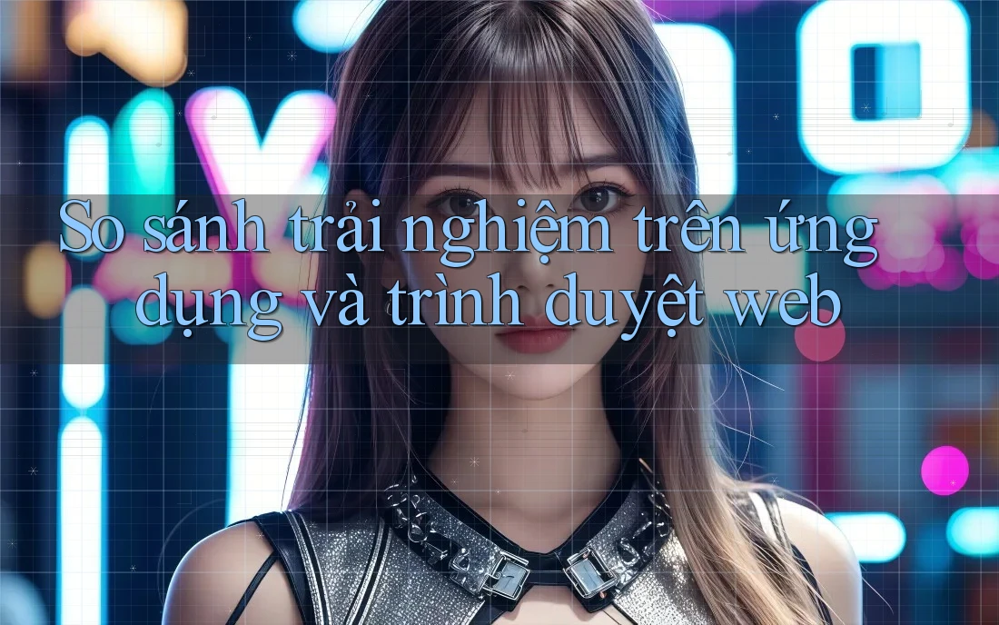 So sánh trải nghiệm trên ứng dụng và trình duyệt web So sánh trải nghiệm trên ứng dụng và trình duyệt web
