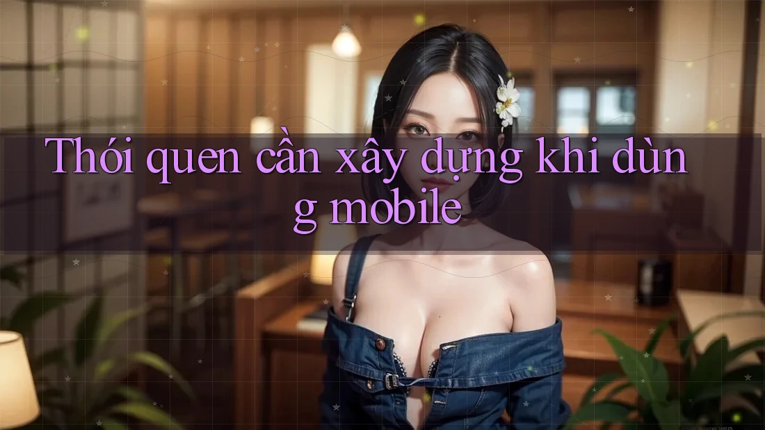 Thói quen cần xây dựng khi dùng mobile Thói quen cần xây dựng khi dùng mobile