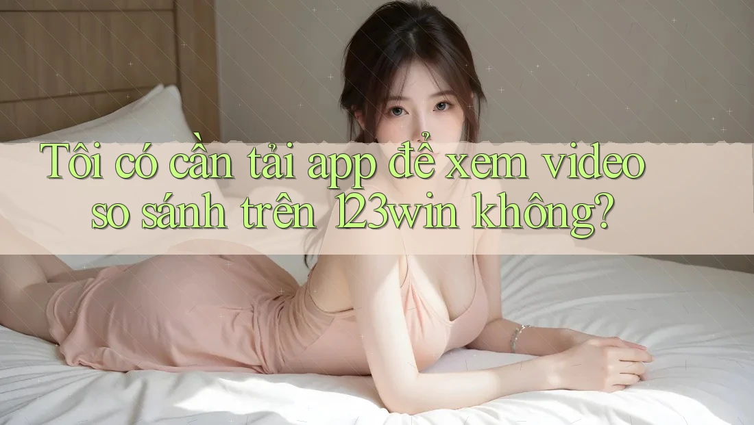 Tôi có cần tải app để xem video so sánh trên 123win không?