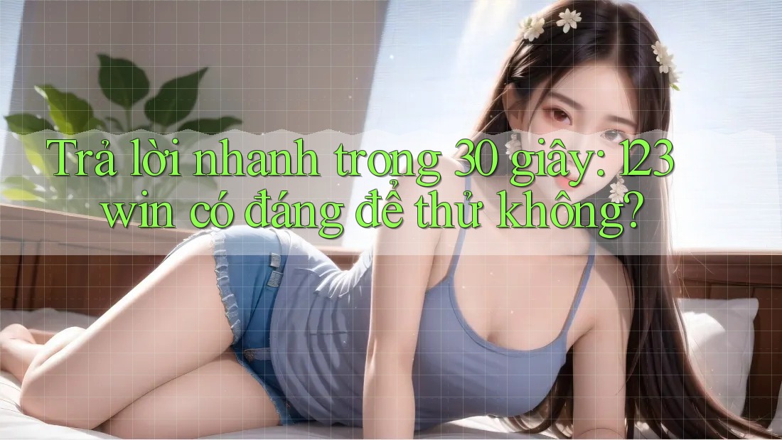 Trả lời nhanh trong 30 giây: 123win có đáng để thử không?