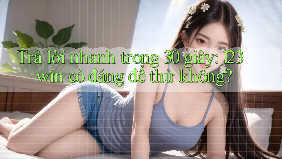 Trả lời nhanh trong 30 giây: 123win có đáng để thử không?