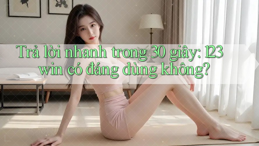 Trả lời nhanh trong 30 giây: 123win có đáng dùng không? Trả lời nhanh trong 30 giây: 123win có đáng dùng không?