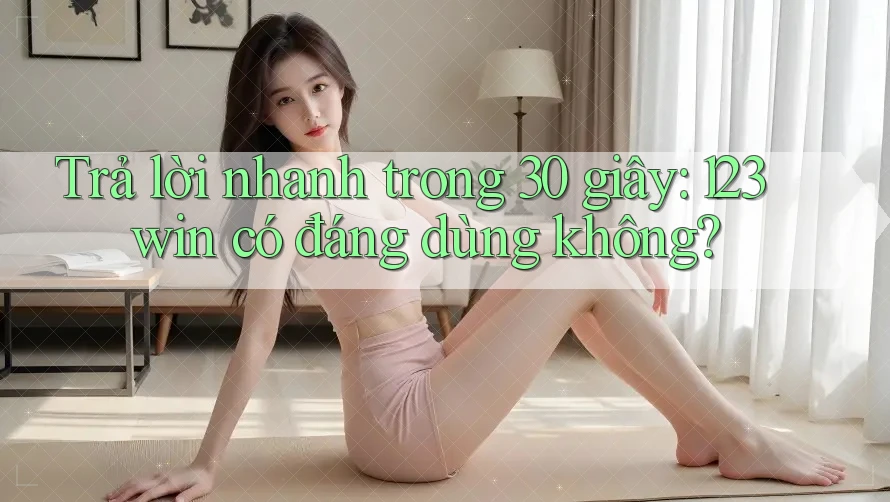 Trả lời nhanh trong 30 giây: 123win có đáng dùng không? Trả lời nhanh trong 30 giây: 123win có đáng dùng không?